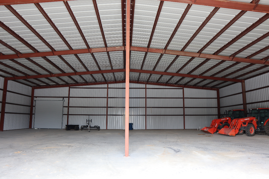 inside commercial shop equipment storage building - commercial contractors - Sulphur LA 